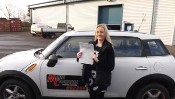 Last driving test of 2013 well done Laura on pass first time just like your mum did many years ago<br />
<br />
Comments from Laura A big thank you for helping me pass first time Mark is an excellent instructor I would highly recommend him to anyone